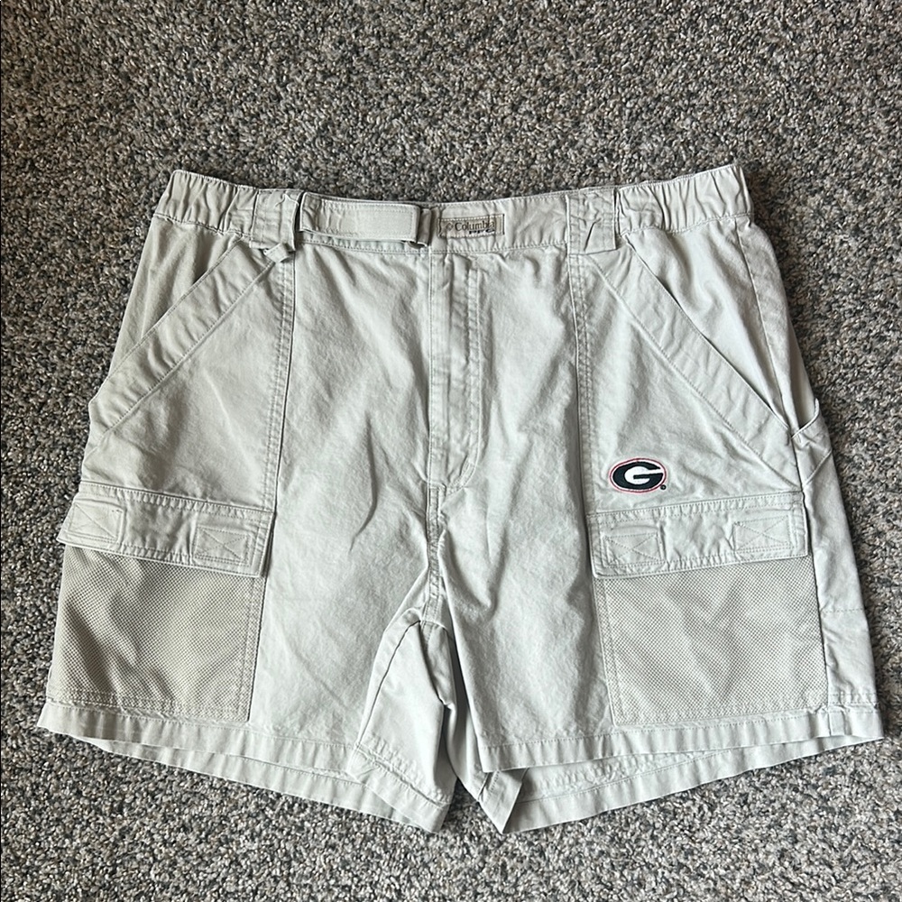 Columbia Gray Cargo Shorts Lightweight Outdoor Wear